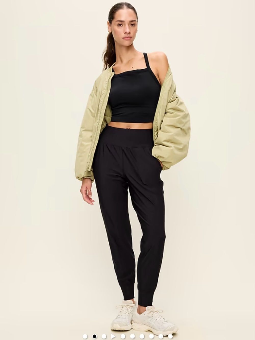 Old Navy High Rise PowerSoft Full-Length Front Pocket Active Jogger Go-Dry M